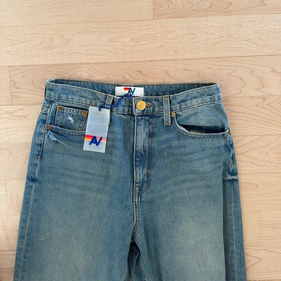 NWT Aviator Nation “Gypsy” Jeans, 27, High Rise Wide Leg, Vintage Blue - Picture 9 of 13